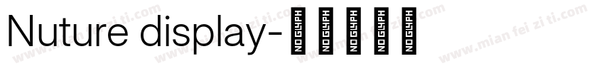 Nuture display字体转换